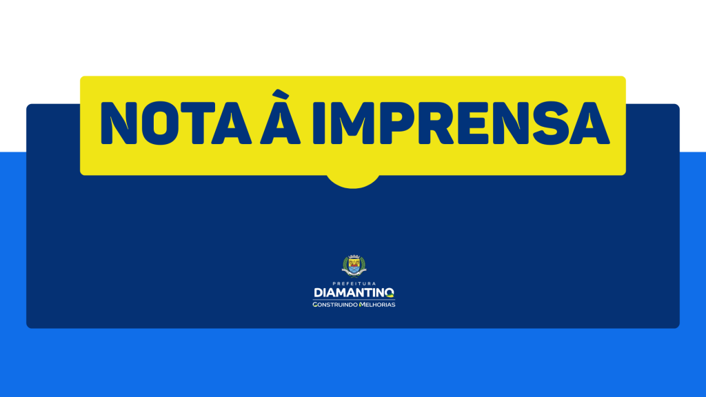 NOTA À IMPRENSA